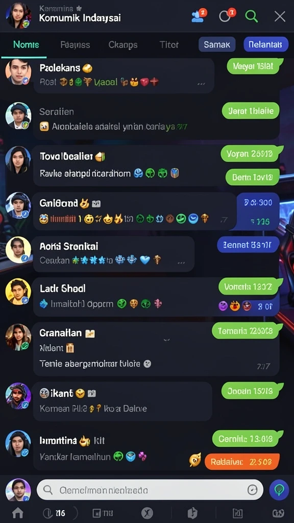 Momen pertarungan dengan karakter yang berbeda.