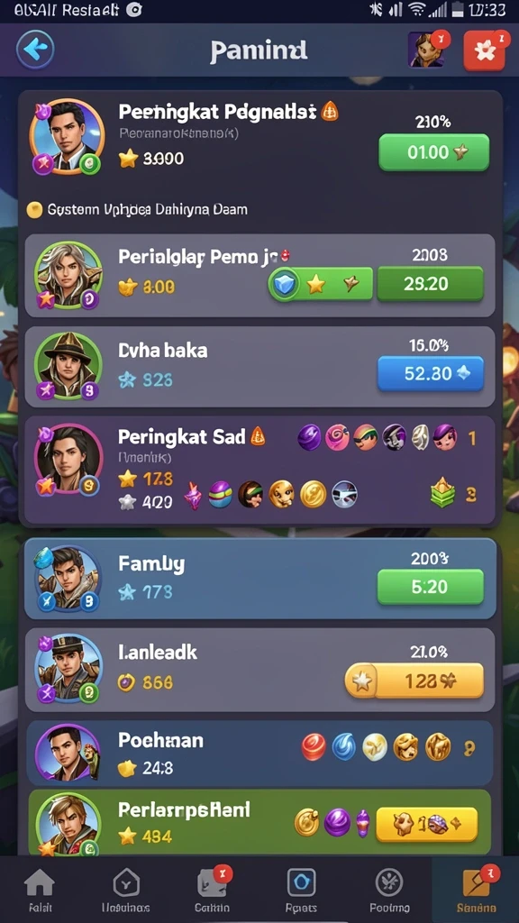 Level menantang dengan berbagai rintangan seru.
