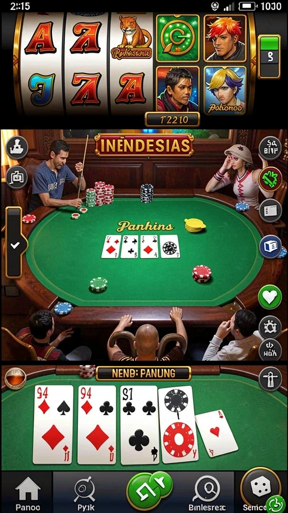Beragam pilihan permainan judi yang menarik.