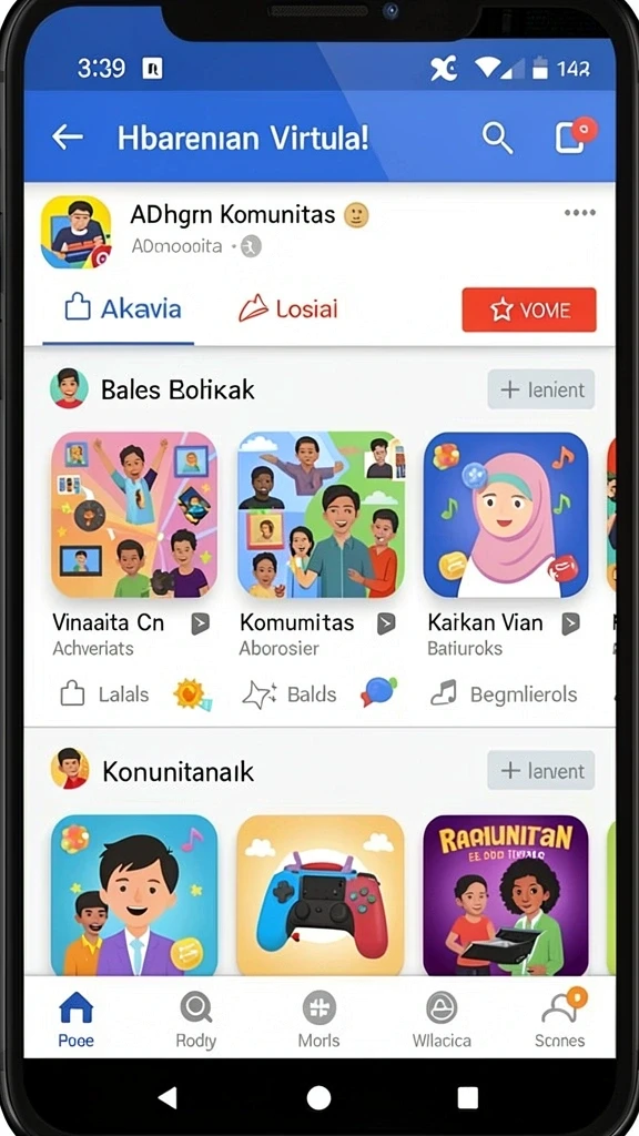 Karakter unik dengan kemampuan khusus untuk setiap pemain.