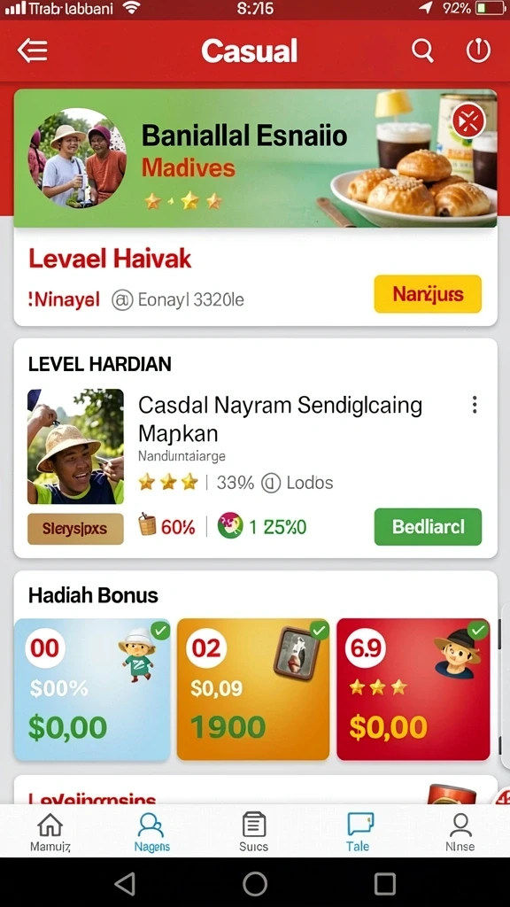 Tampilan antarmuka yang intuitif dan menarik.