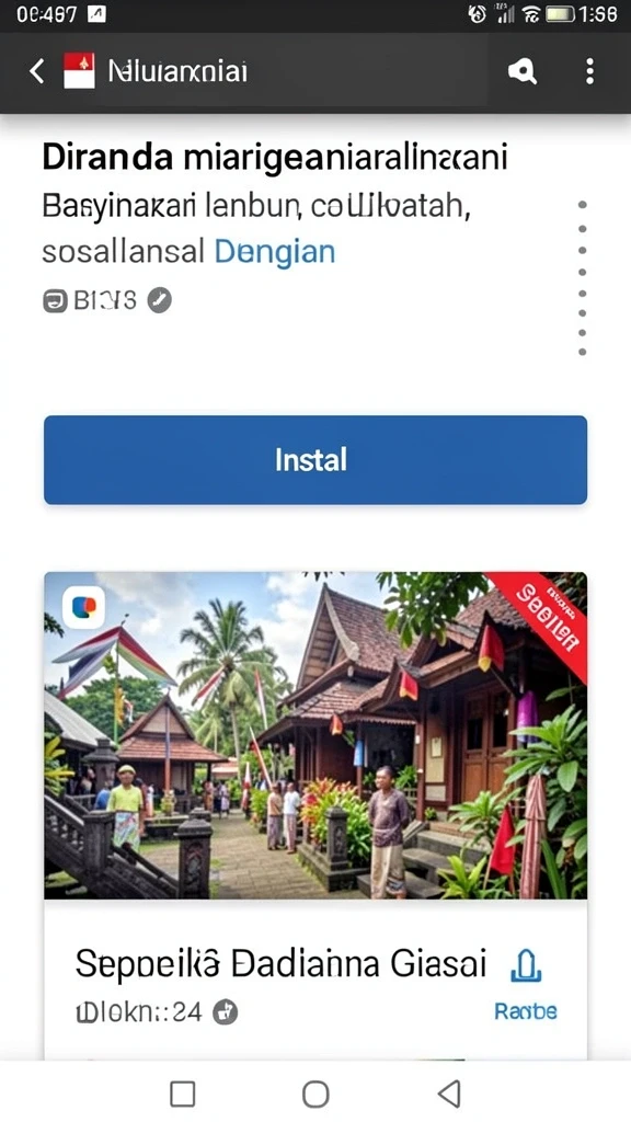 Screenshot menunjukkan antarmuka permainan yang menarik.
