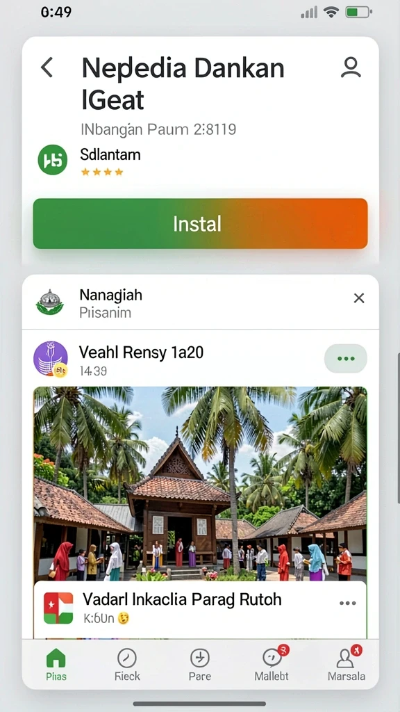 Layar utama aplikasi HOKIWON dengan tampilan yang menarik.
