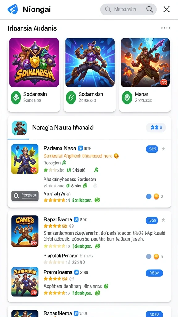 Tampilan antarmuka yang menarik dan modern.