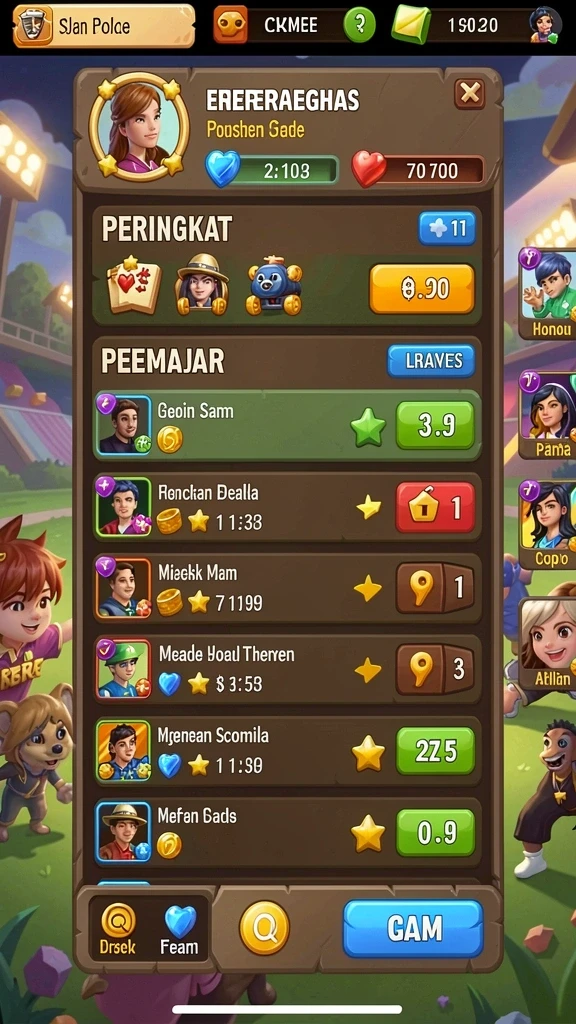 Level menantang dengan rintangan yang beragam.