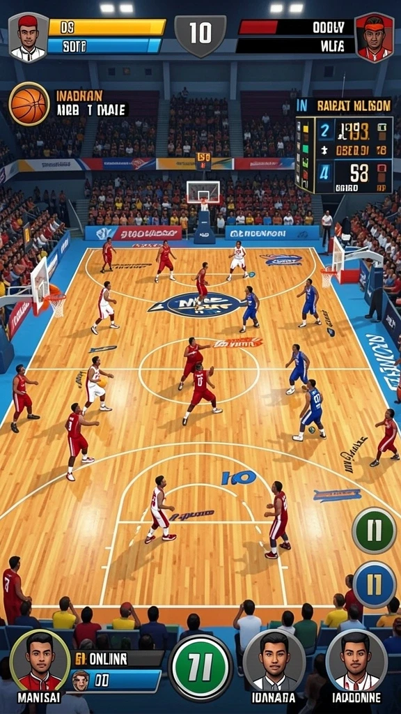 Screenshot menggambarkan aksi seru dalam game.