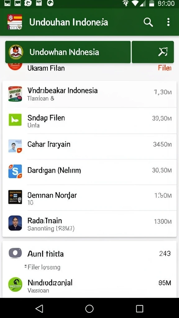 Tampilan antarmuka yang user-friendly.