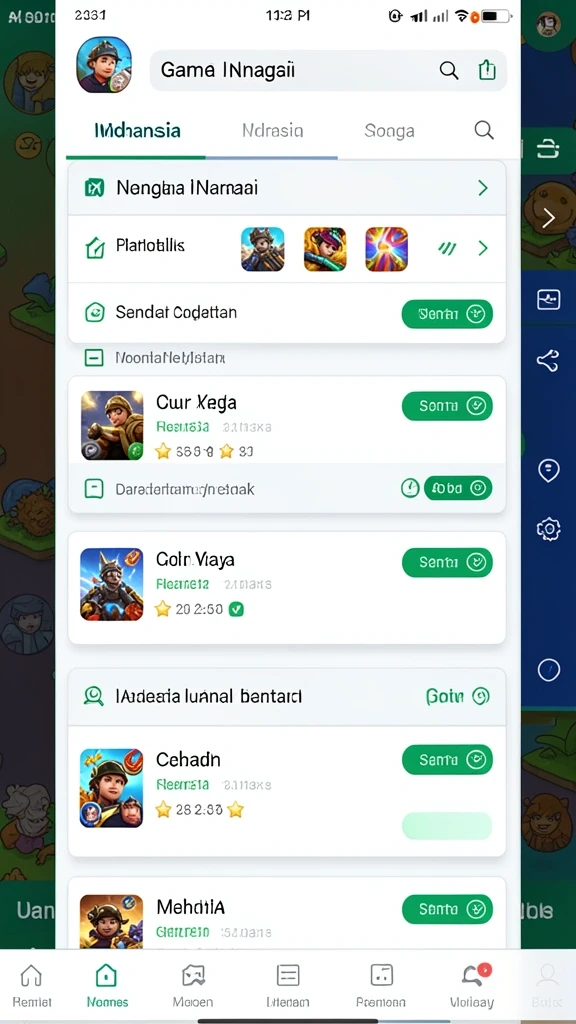 Tangkapan layar pertama menampilkan level permainan yang menantang.