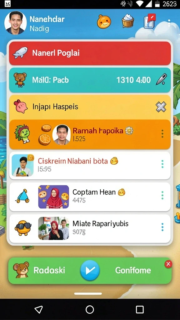 Tampilan awal yang menarik dan mudah dinavigasi.