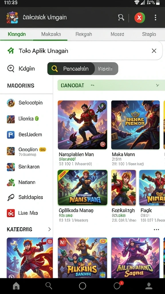 Tampilan antarmuka yang menarik dan mudah digunakan.