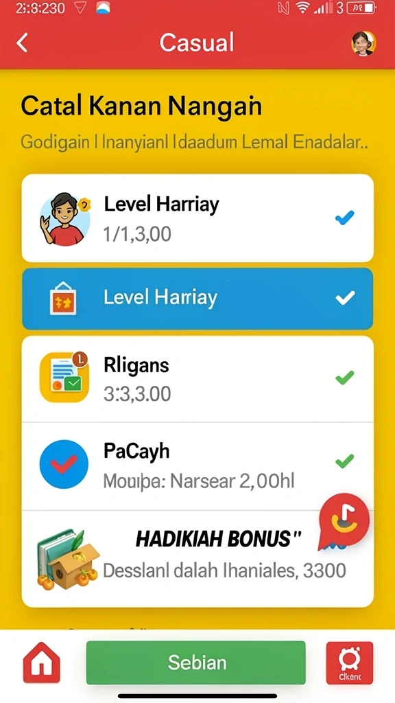 Beragam misi harian untuk meningkatkan penghasilan.